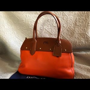 Dooney and Bourke XL Wilson Bag Tangerine EUC